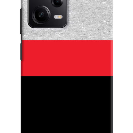 Tri Color Pattern Redmi Note 12 Pro 5G Hard Case Back Cover by Casekaro