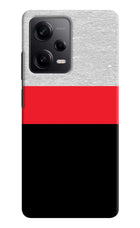 Tri Color Pattern Redmi Note 12 Pro 5G Hard Case Back Cover by Casekaro