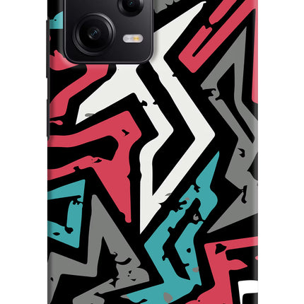 Geometric Graffiti Redmi Note 12 Pro 5G Hard Case Back Cover by Casekaro