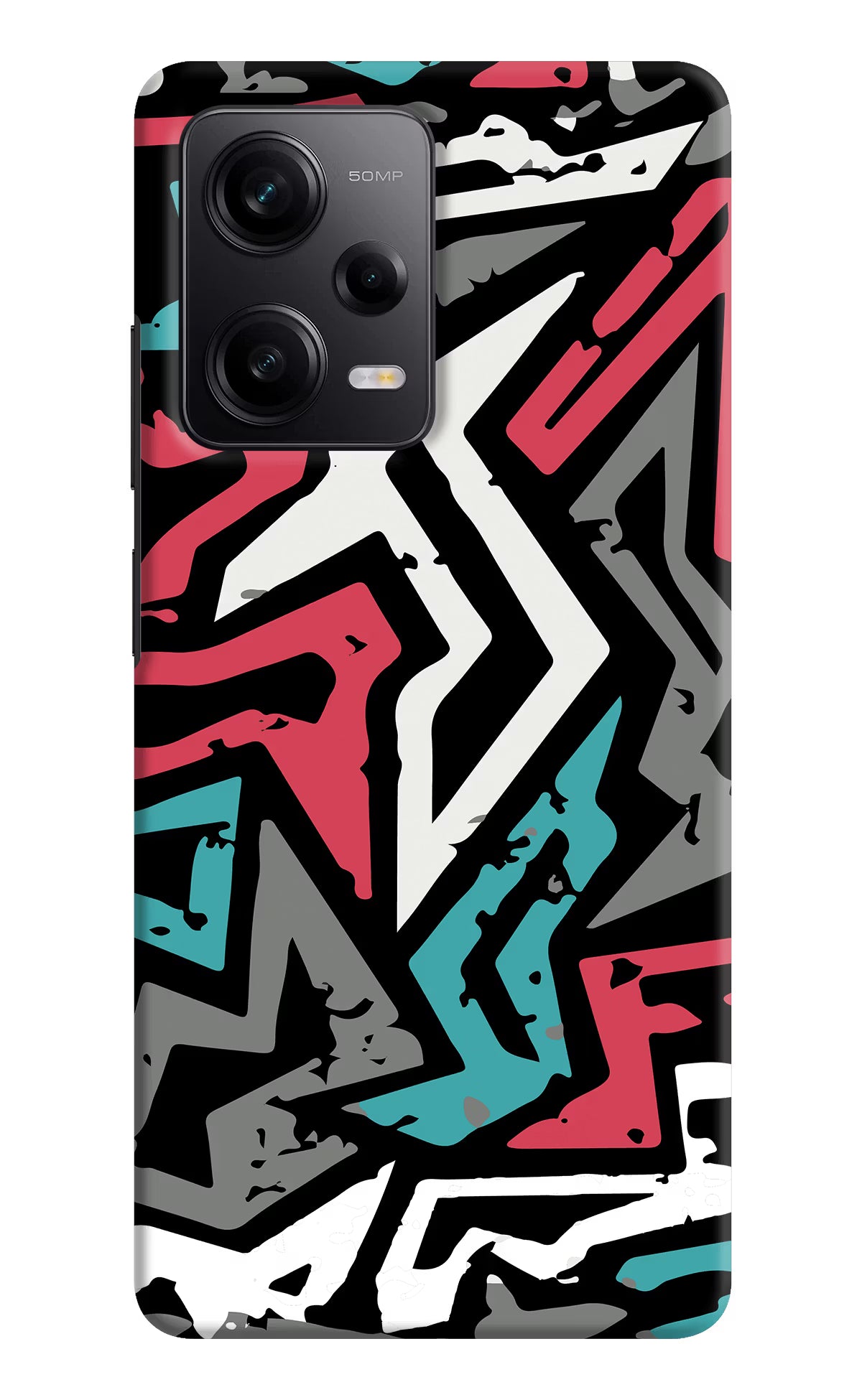 Geometric Graffiti Redmi Note 12 Pro 5G Hard Case Back Cover by Casekaro