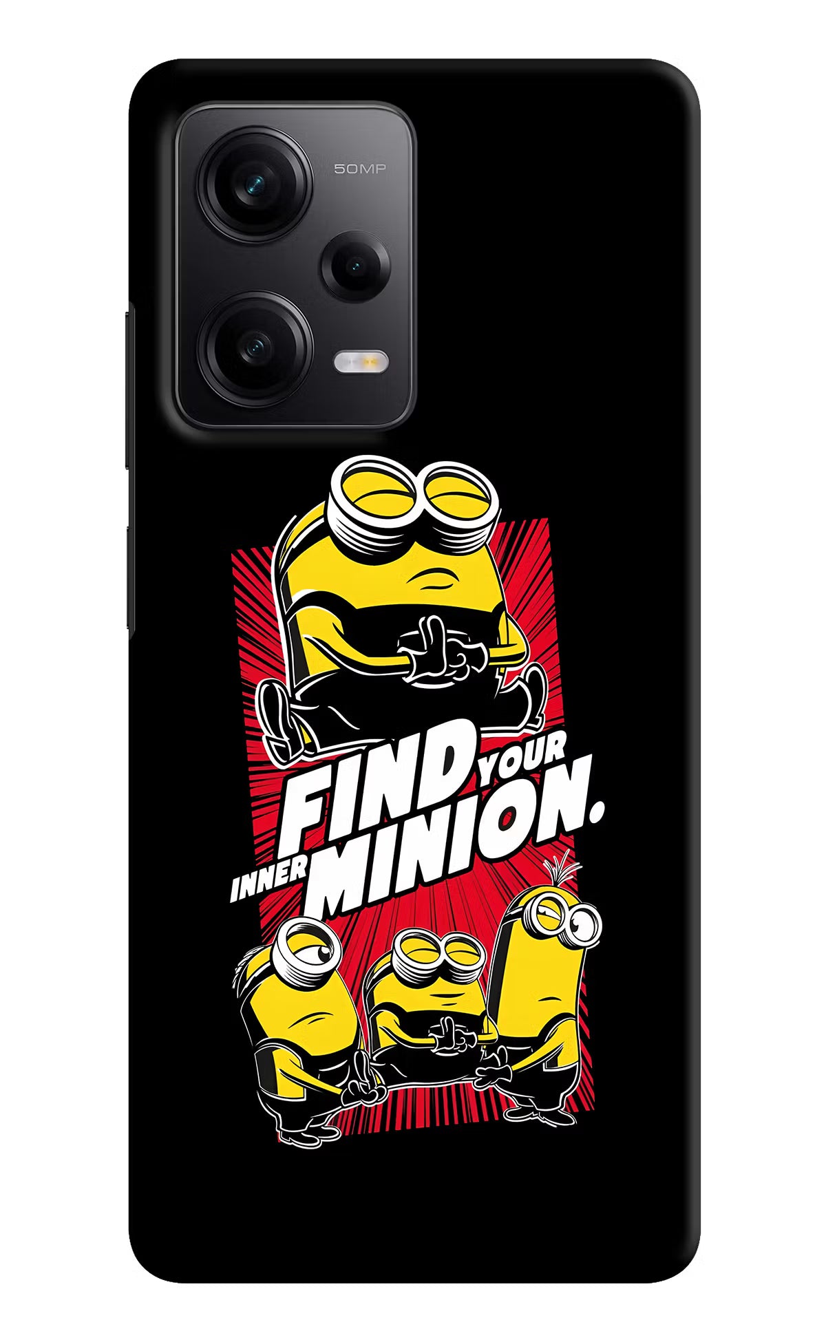 Find your inner Minion Redmi Note 12 Pro 5G Hard Case Back Cover by Casekaro