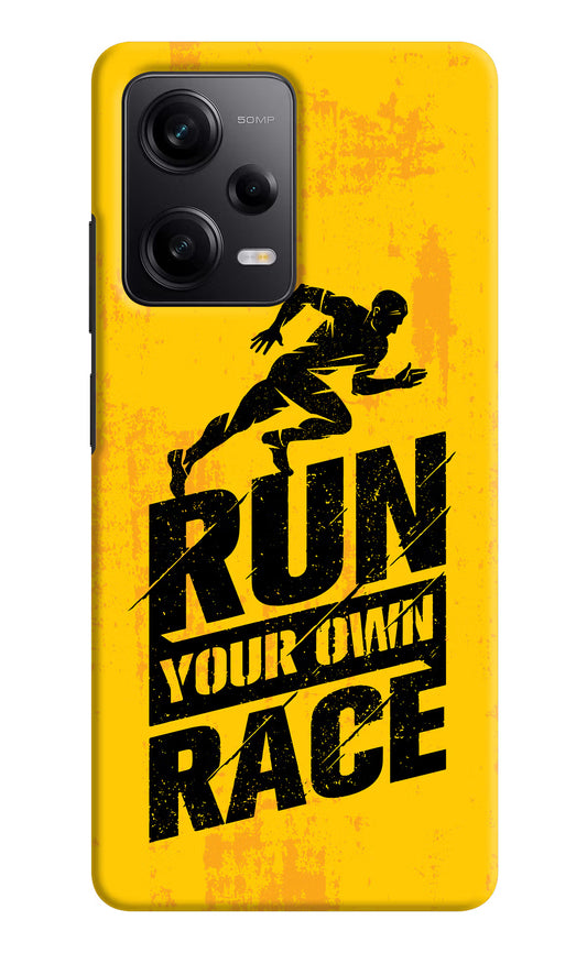 Run Your Own Race Redmi Note 12 Pro 5G Hard Case Back Cover by Casekaro