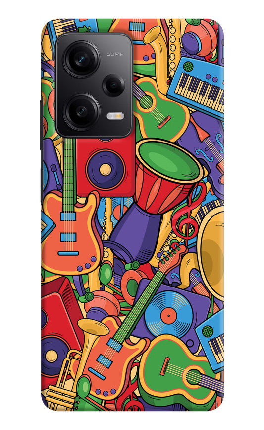 Music Instrument Doodle Redmi Note 12 Pro 5G Hard Case Back Cover by Casekaro