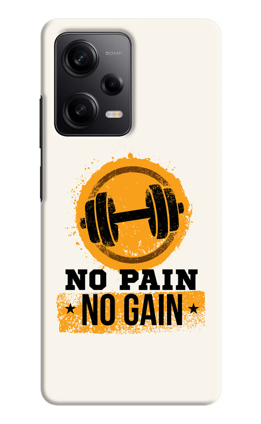 No Pain No Gain Redmi Note 12 Pro 5G Hard Case Back Cover by Casekaro