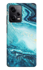 Blue Glitter Marble Redmi Note 12 Pro 5G Hard Case Back Cover by Casekaro