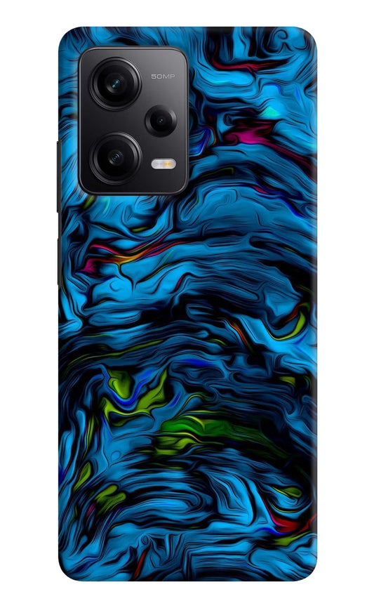 Dark Blue Abstract Redmi Note 12 Pro 5G Hard Case Back Cover by Casekaro