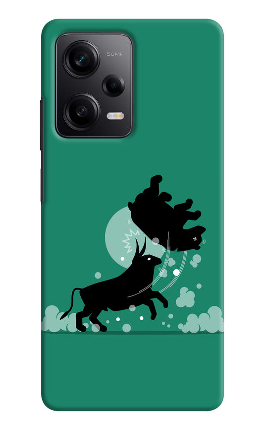 Bull Conqueror Redmi Note 12 Pro 5G Hard Case Back Cover by Casekaro