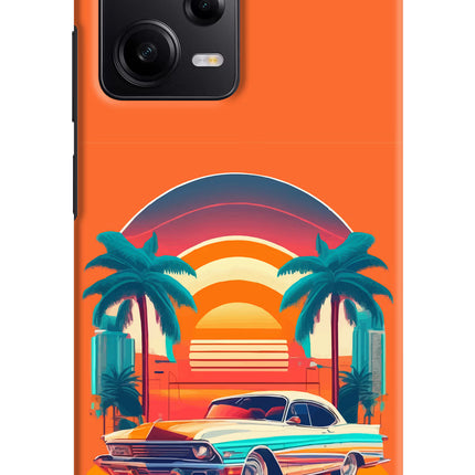 Palm Drive 80s Redmi Note 12 Pro 5G Hard Case Back Cover by Casekaro