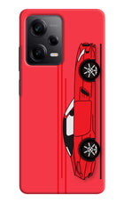 Red Velocity Redmi Note 12 Pro 5G Hard Case Back Cover by Casekaro