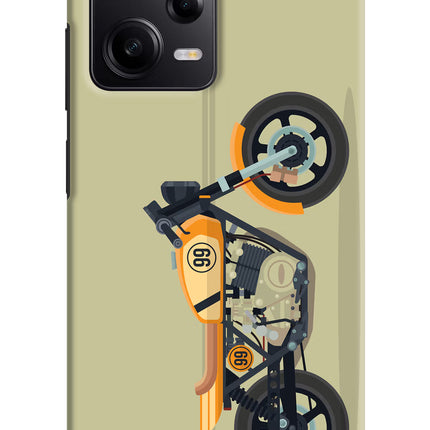 Vertical Speedster Redmi Note 12 Pro 5G Hard Case Back Cover by Casekaro
