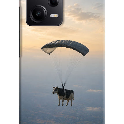 Skydiving Cow Redmi Note 12 Pro 5G Hard Case Back Cover by Casekaro