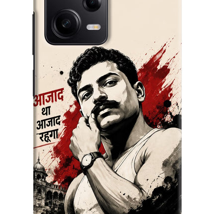 Chandrashekhar Azad Fearless Redmi Note 12 Pro 5G Hard Case Back Cover by Casekaro