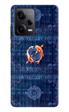 Koi Blue Redmi Note 12 Pro 5G Back Cover
