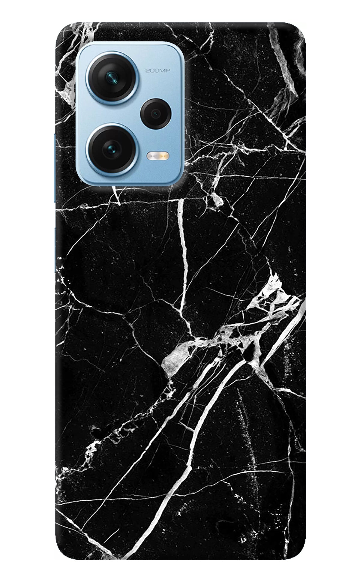 Black Marble Pattern Redmi Note 12 Pro+ 5G Back Cover