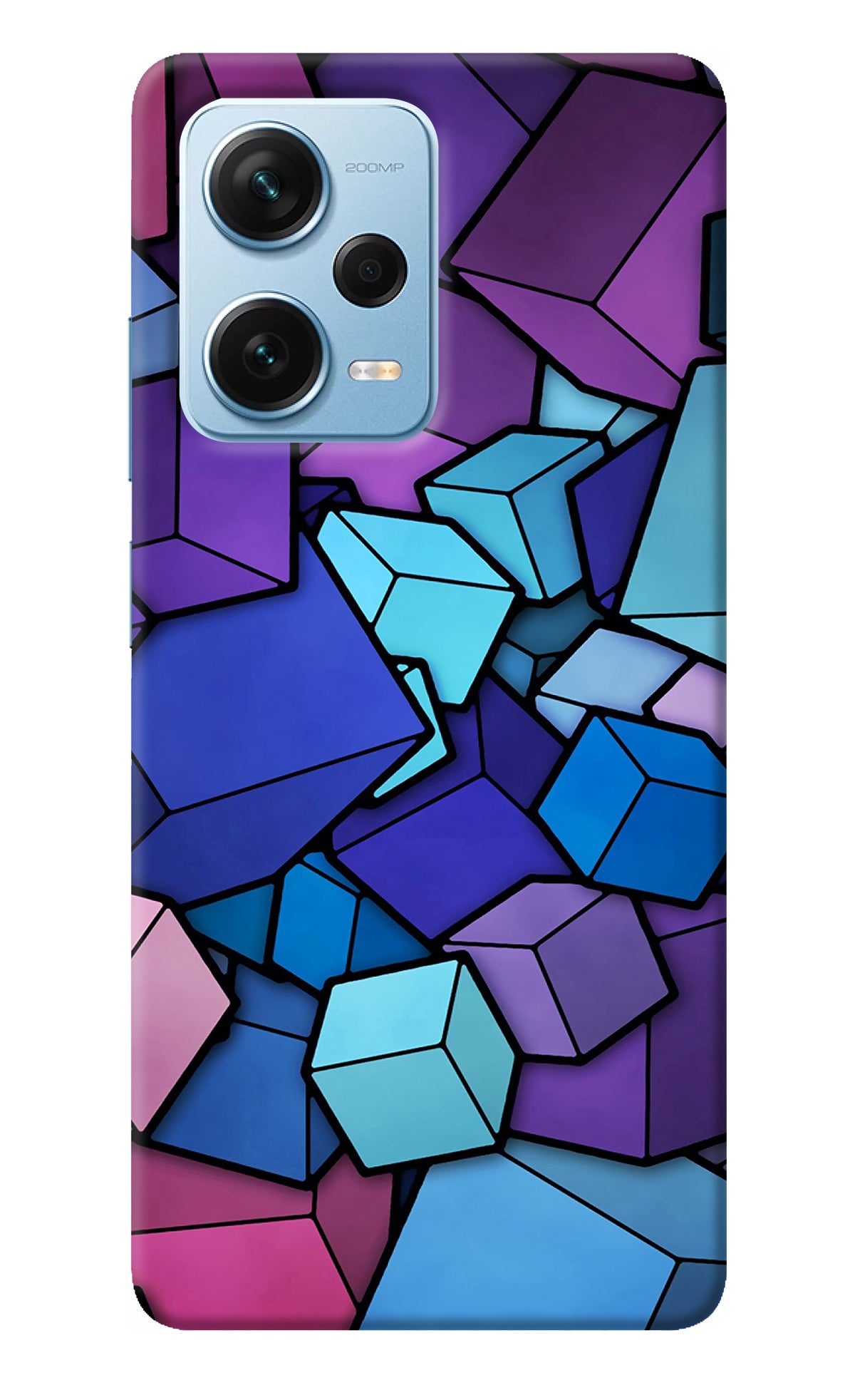 Cubic Abstract Redmi Note 12 Pro+ 5G Back Cover