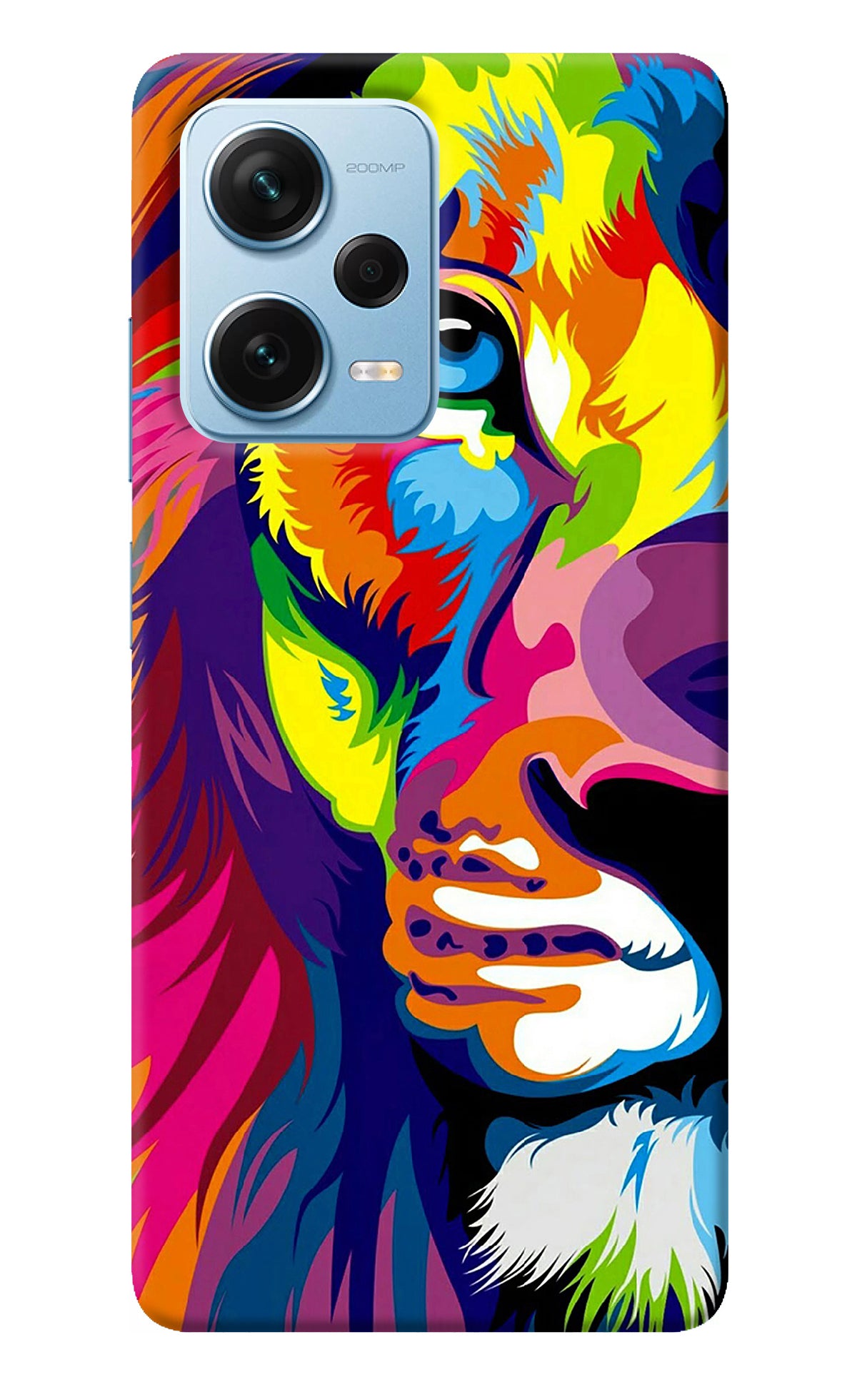 Lion Half Face Redmi Note 12 Pro+ 5G Back Cover