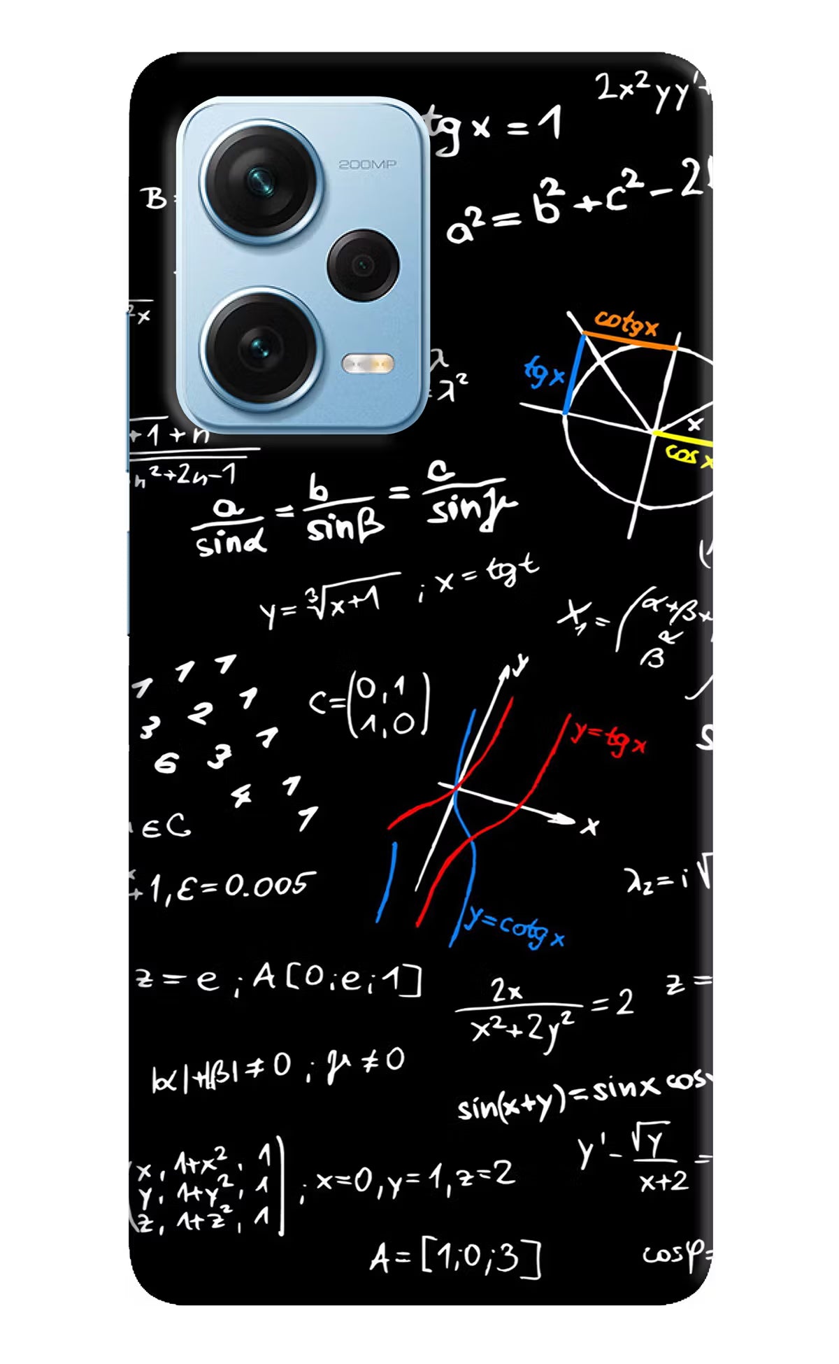 Mathematics Formula Redmi Note 12 Pro+ 5G Hard Case Back Cover by Casekaro