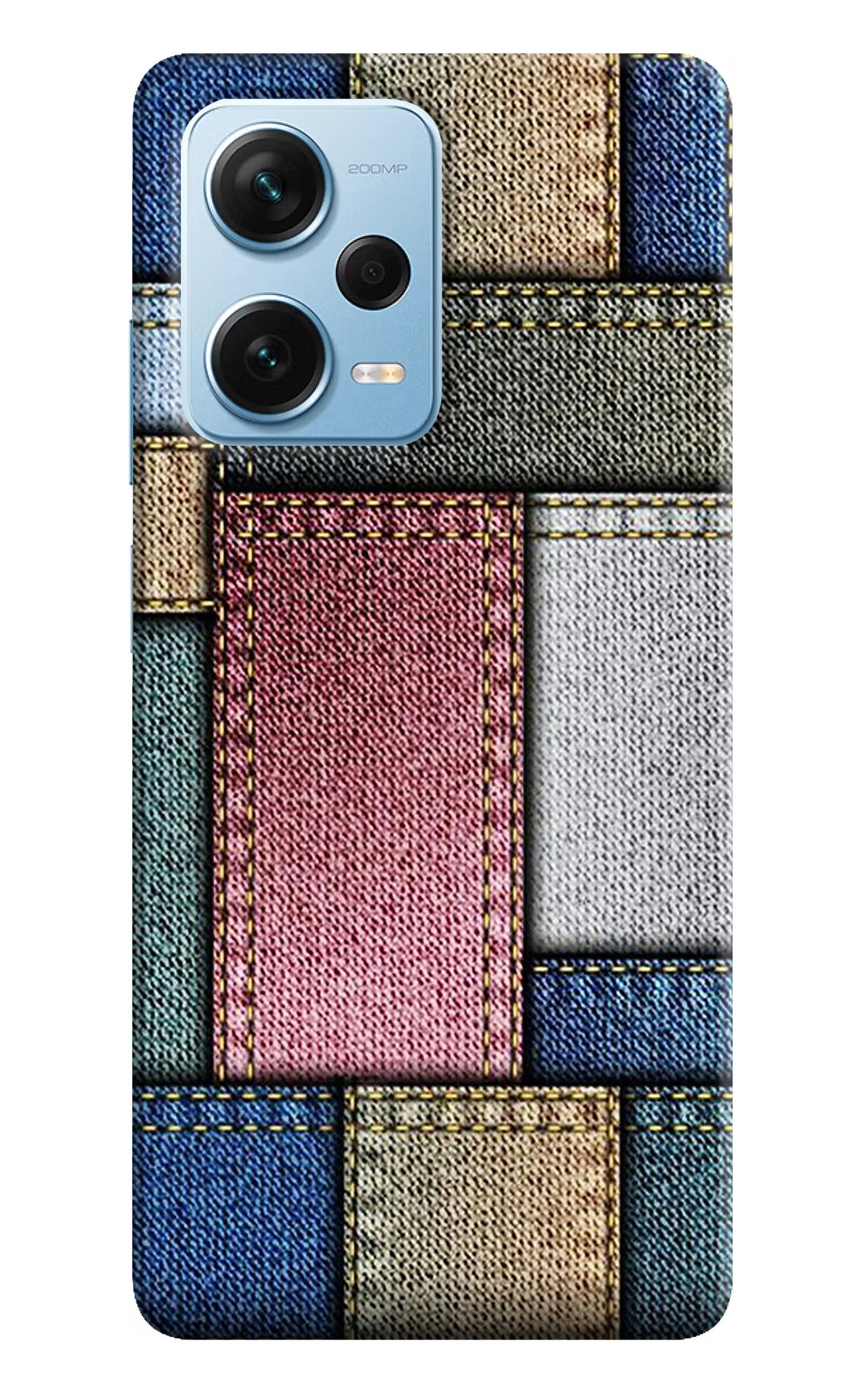 Multicolor Jeans Redmi Note 12 Pro+ 5G Hard Case Back Cover by Casekaro