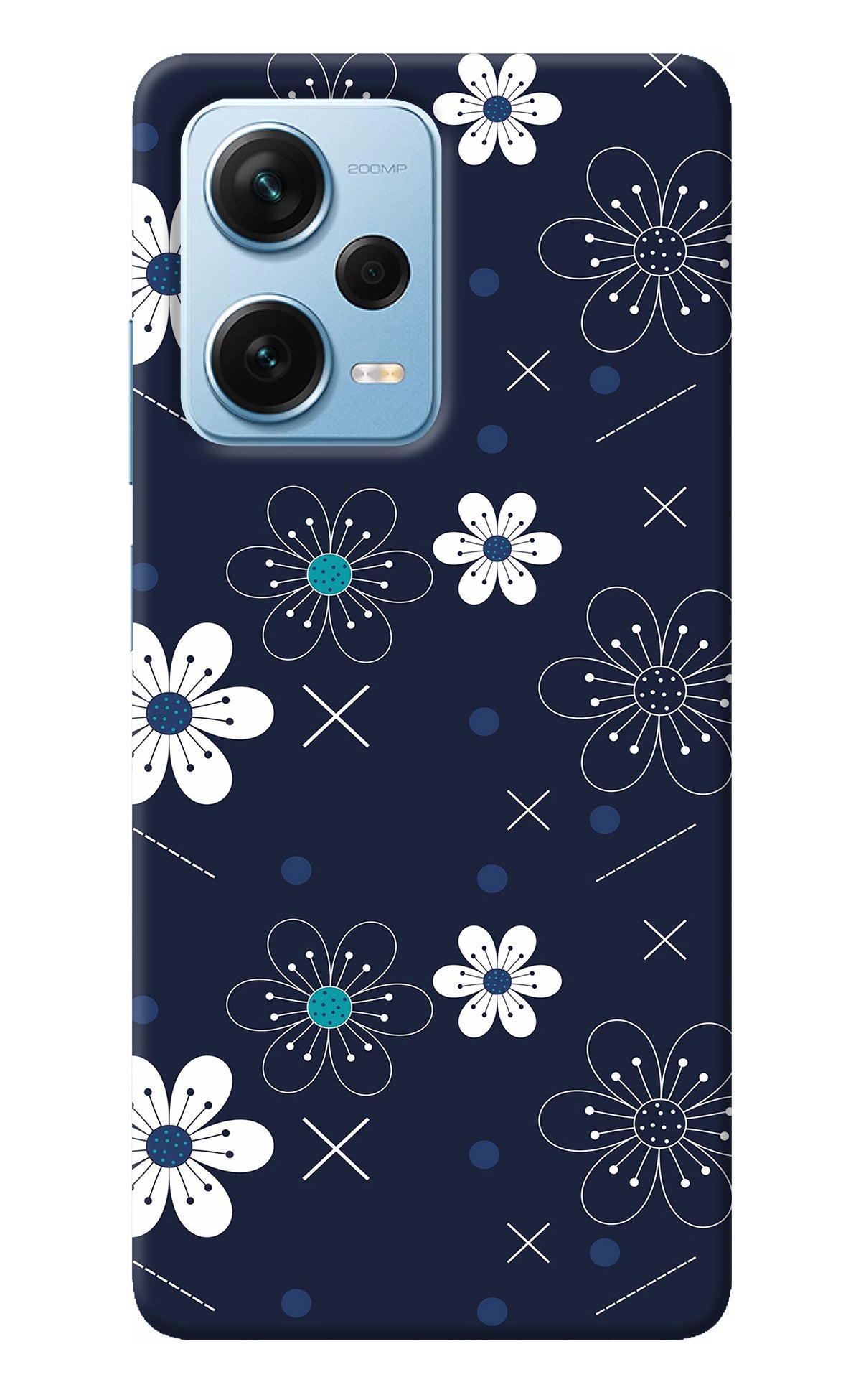 Flowers Redmi Note 12 Pro+ 5G Back Cover