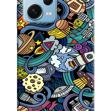 Space Abstract Redmi Note 12 Pro+ 5G Hard Case Back Cover by Casekaro