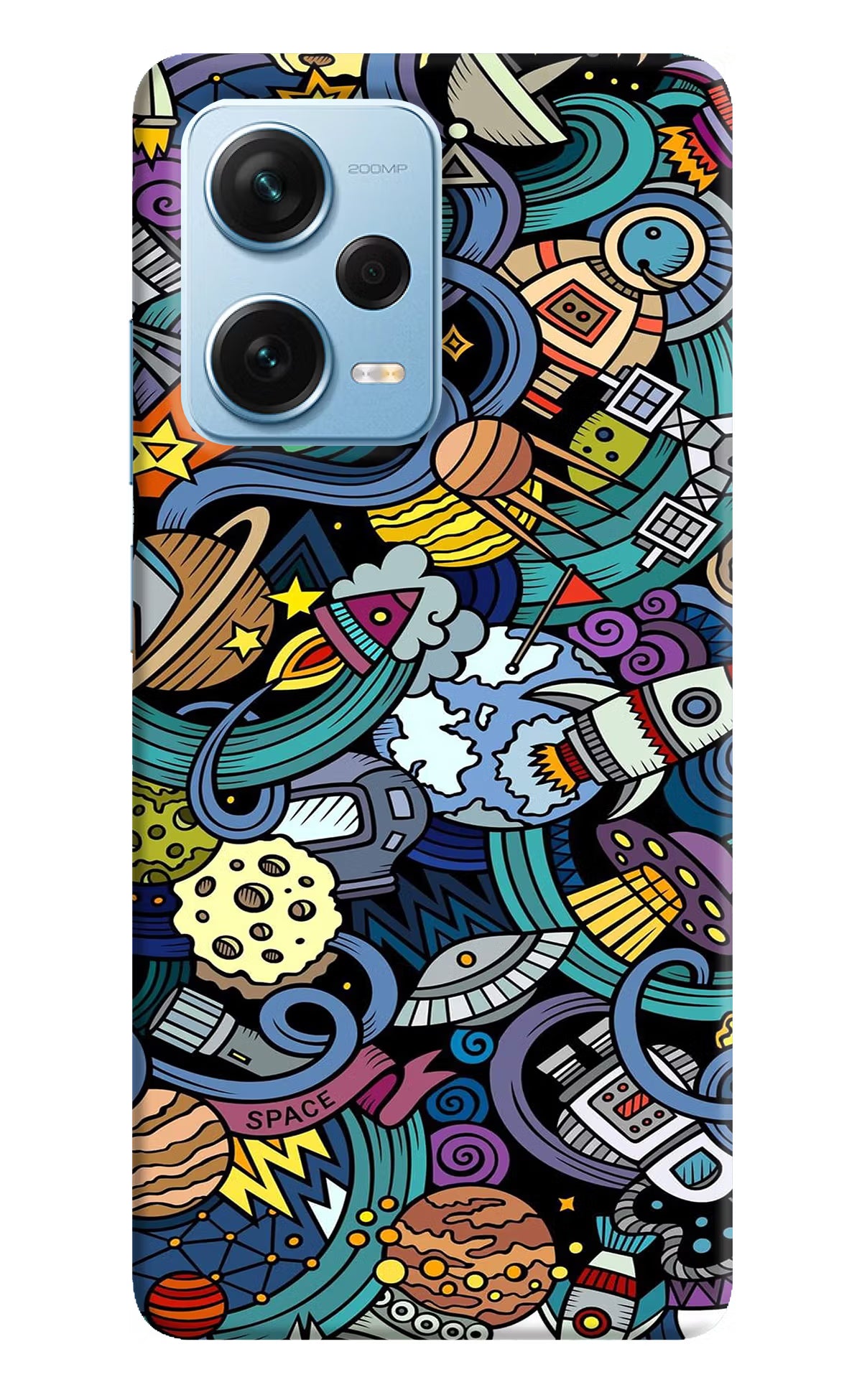 Space Abstract Redmi Note 12 Pro+ 5G Hard Case Back Cover by Casekaro