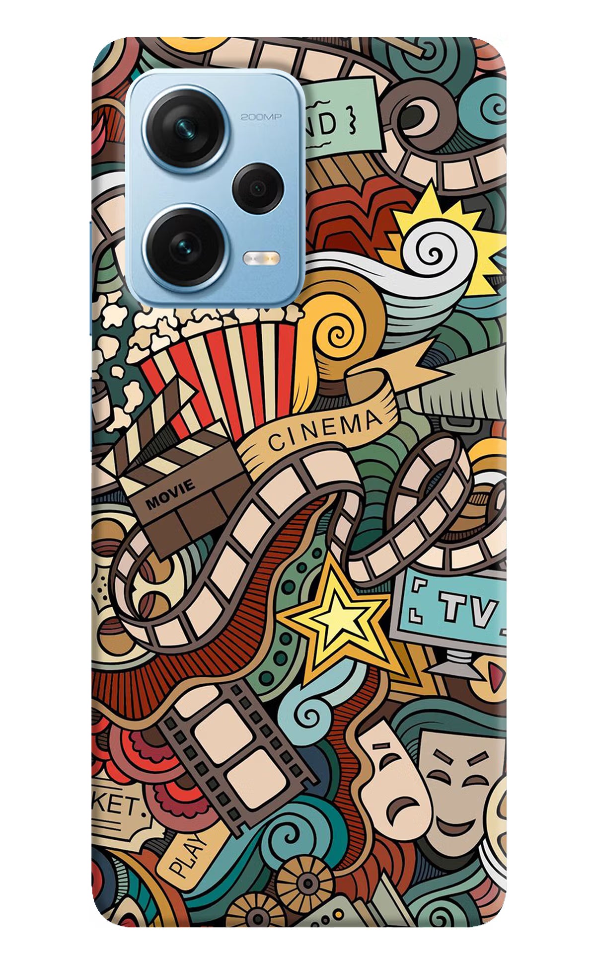 Cinema Abstract Redmi Note 12 Pro+ 5G Hard Case Back Cover by Casekaro