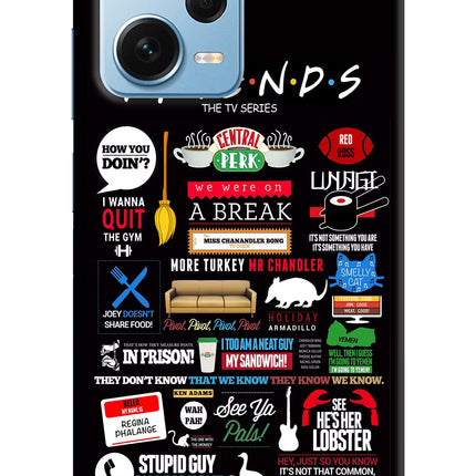 FRIENDS Redmi Note 12 Pro+ 5G Hard Case Back Cover by Casekaro