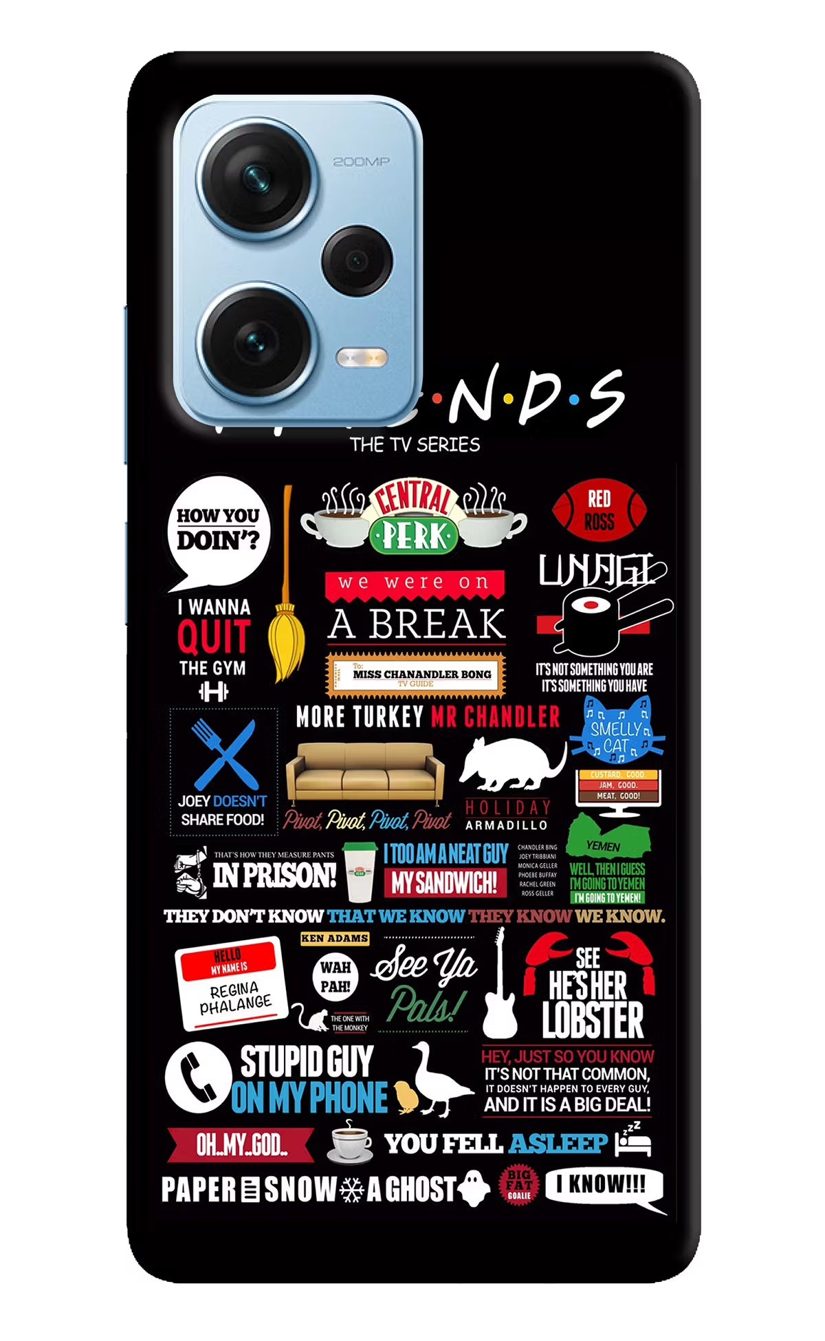 FRIENDS Redmi Note 12 Pro+ 5G Hard Case Back Cover by Casekaro