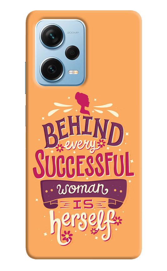 Behind Every Successful Woman There Is Herself Redmi Note 12 Pro+ 5G Hard Case Back Cover by Casekaro
