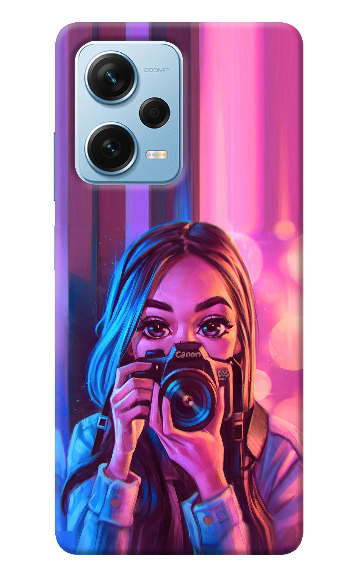 Girl Photographer Redmi Note 12 Pro+ 5G Back Cover