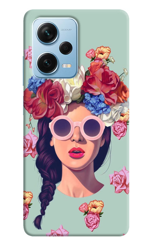 Pretty Girl Redmi Note 12 Pro+ 5G Hard Case Back Cover by Casekaro