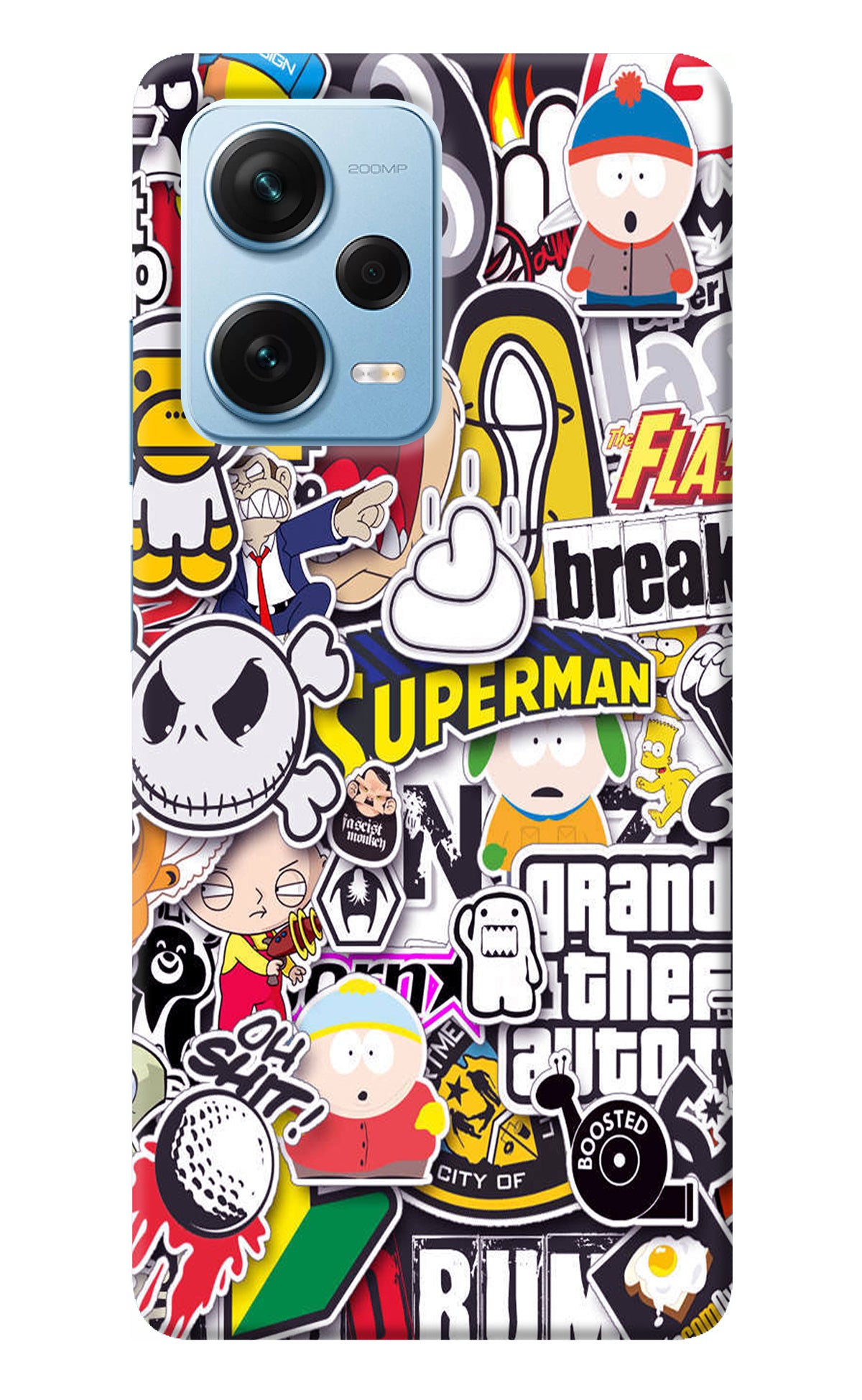 Sticker Bomb Redmi Note 12 Pro+ 5G Back Cover