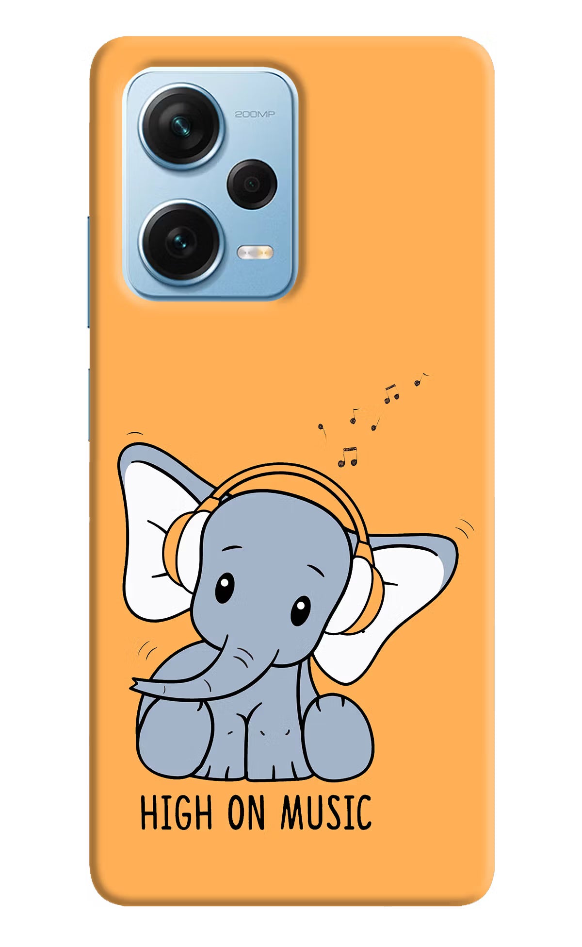 High On Music Redmi Note 12 Pro+ 5G Hard Case Back Cover by Casekaro
