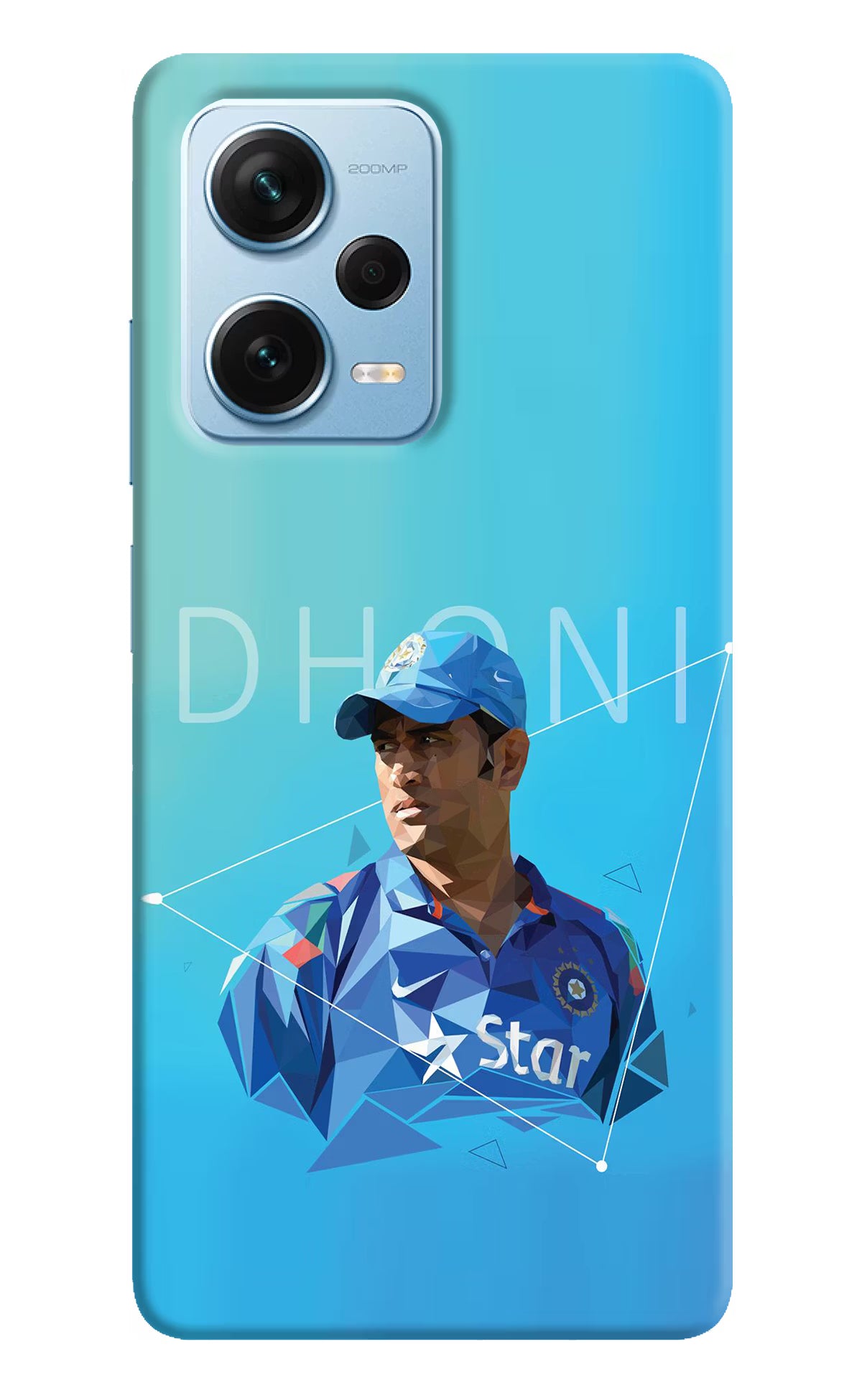 Dhoni Artwork Redmi Note 12 Pro+ 5G Hard Case Back Cover by Casekaro