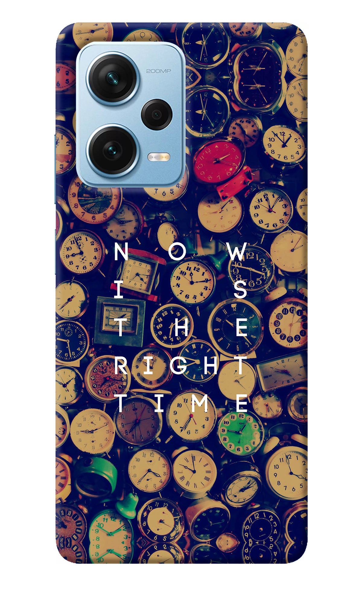 Now is the Right Time Quote Redmi Note 12 Pro+ 5G Back Cover