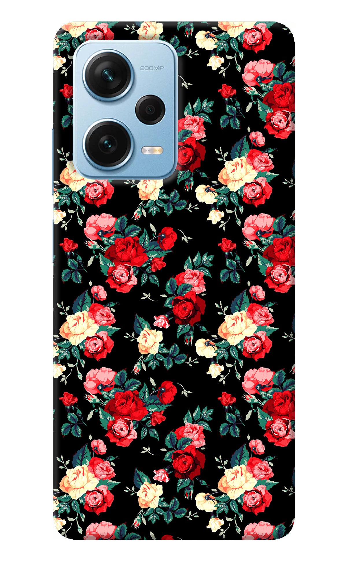 Rose Pattern Redmi Note 12 Pro+ 5G Back Cover