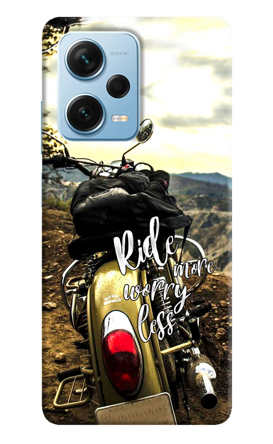 Ride More Worry Less Redmi Note 12 Pro+ 5G Hard Case Back Cover by Casekaro