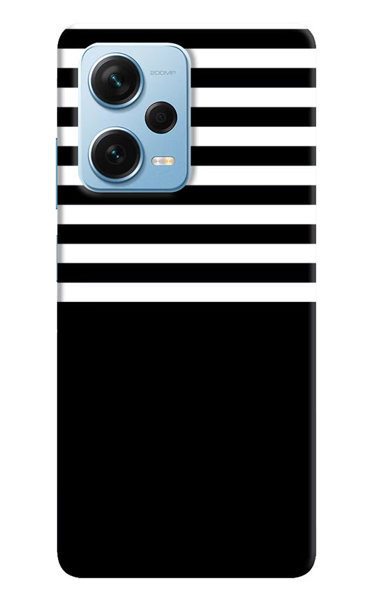Black and White Print Redmi Note 12 Pro+ 5G Hard Case Back Cover by Casekaro