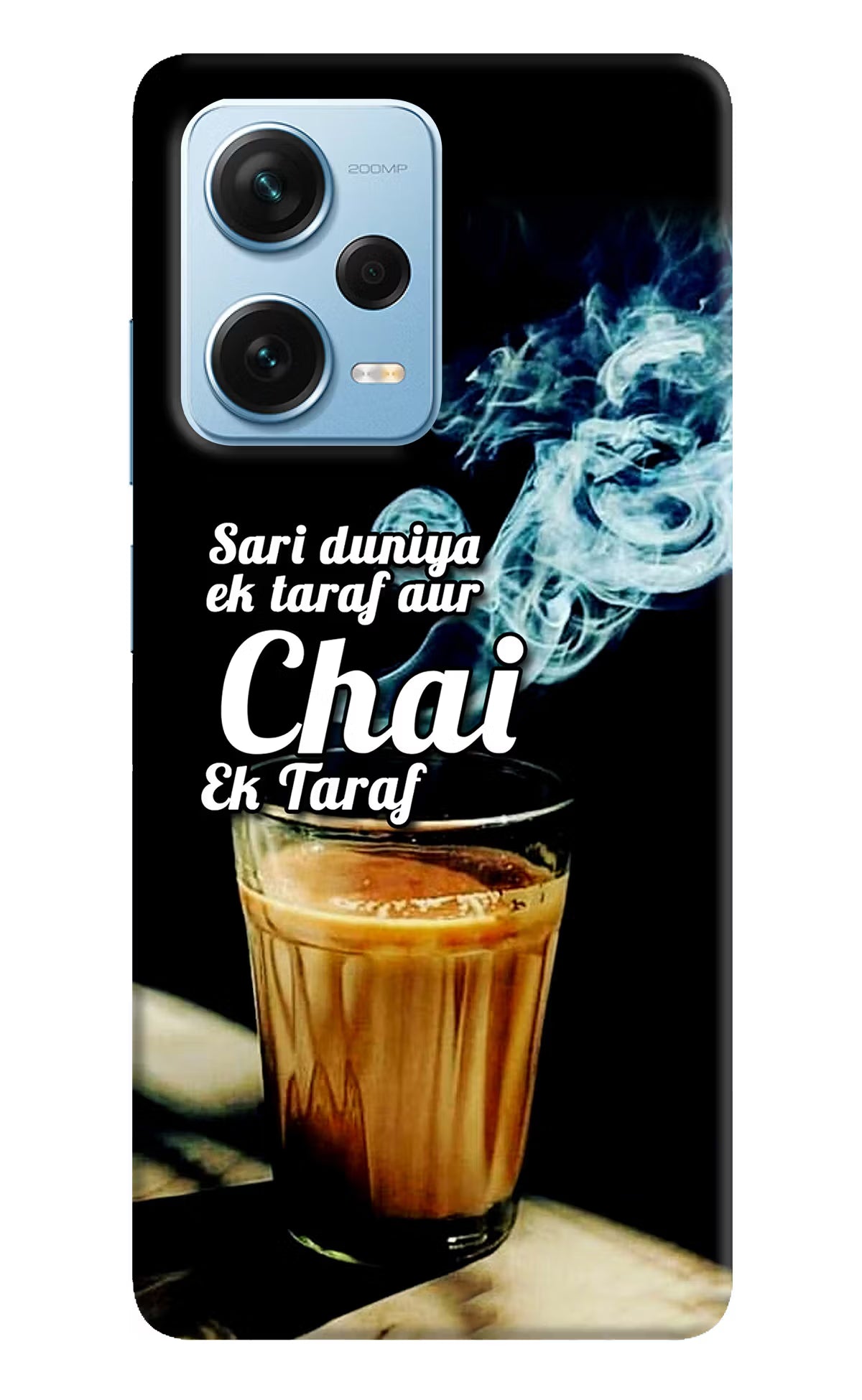 Chai Ek Taraf Quote Redmi Note 12 Pro+ 5G Hard Case Back Cover by Casekaro