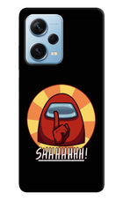 Among Us Shhh! Redmi Note 12 Pro+ 5G Hard Case Back Cover by Casekaro