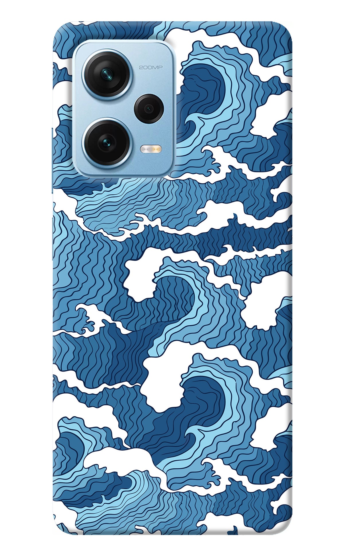 Blue Waves Redmi Note 12 Pro+ 5G Back Cover