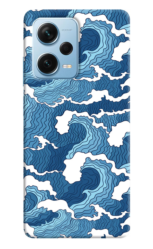 Blue Waves Redmi Note 12 Pro+ 5G Hard Case Back Cover by Casekaro