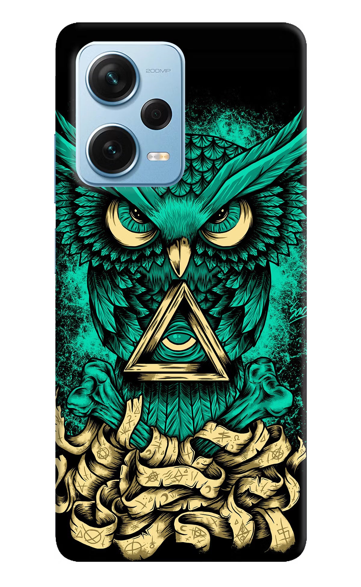 Green Owl Redmi Note 12 Pro+ 5G Hard Case Back Cover by Casekaro