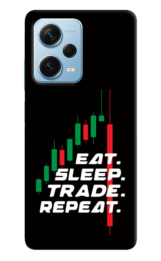 Eat Sleep Trade Repeat Redmi Note 12 Pro+ 5G Hard Case Back Cover by Casekaro