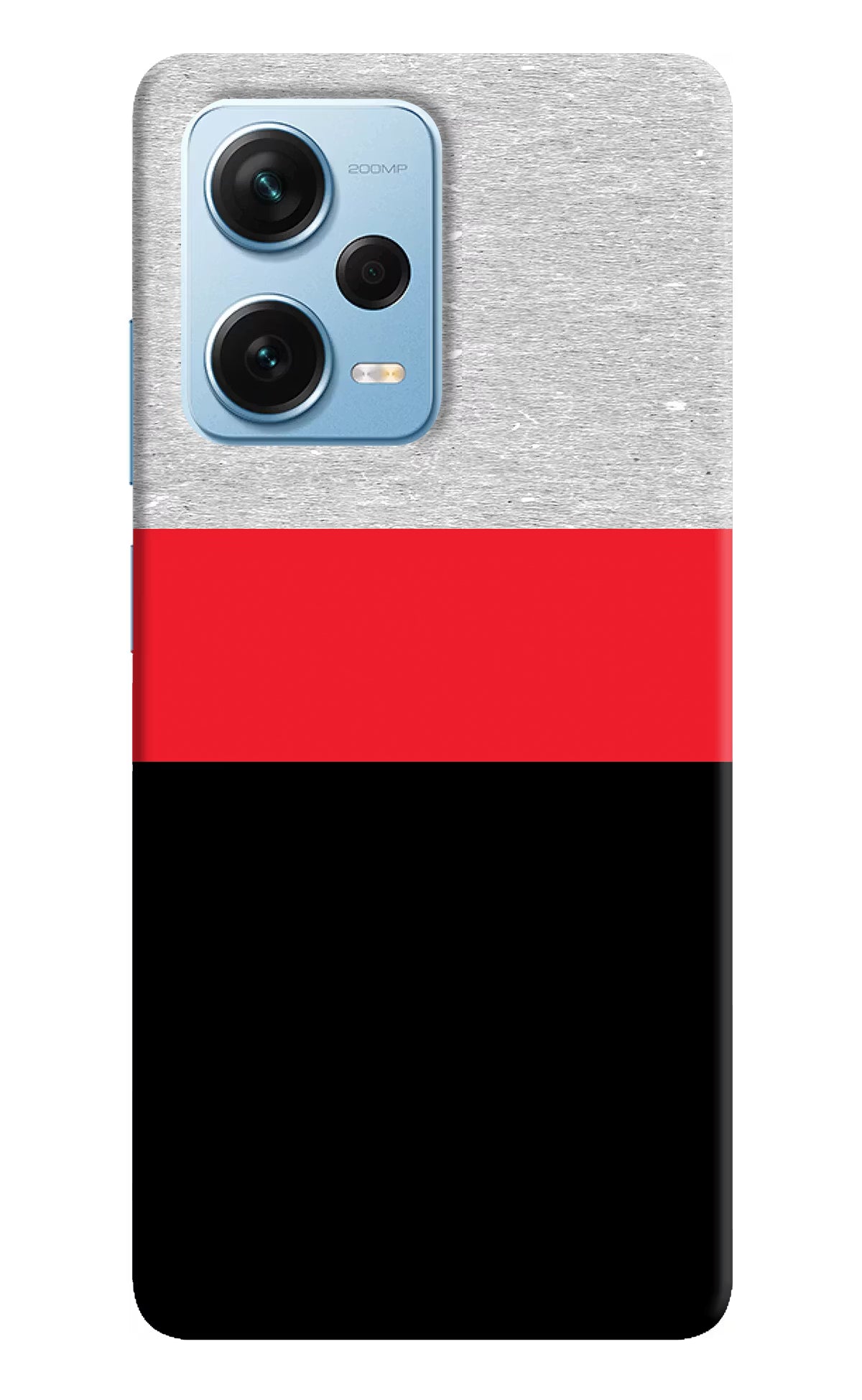 Tri Color Pattern Redmi Note 12 Pro+ 5G Hard Case Back Cover by Casekaro
