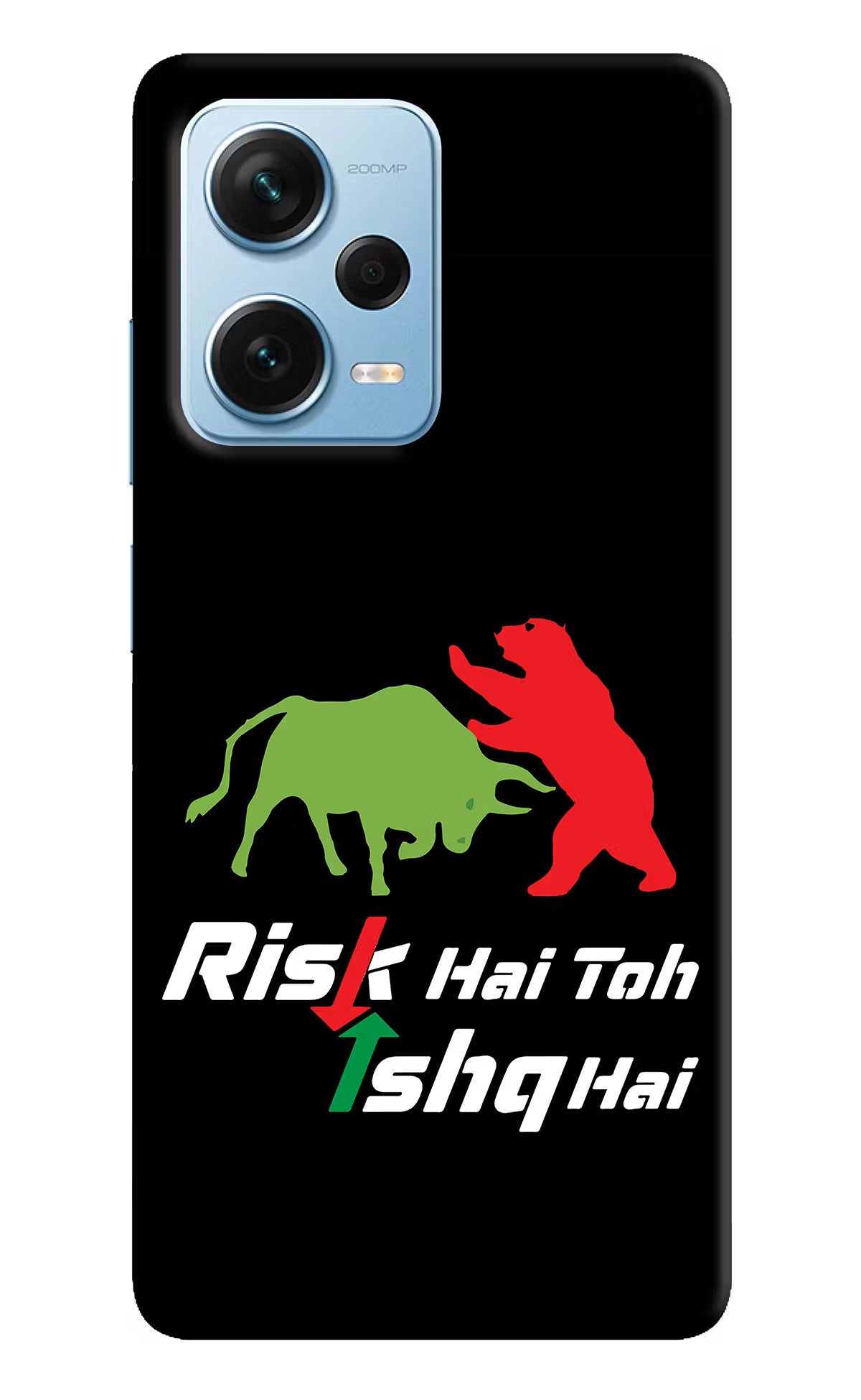 Risk Hai Toh Ishq Hai Redmi Note 12 Pro+ 5G Hard Case Back Cover by Casekaro