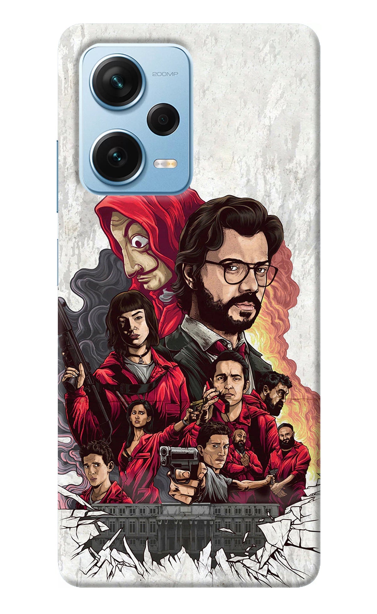 Money Heist Artwork Redmi Note 12 Pro+ 5G Back Cover