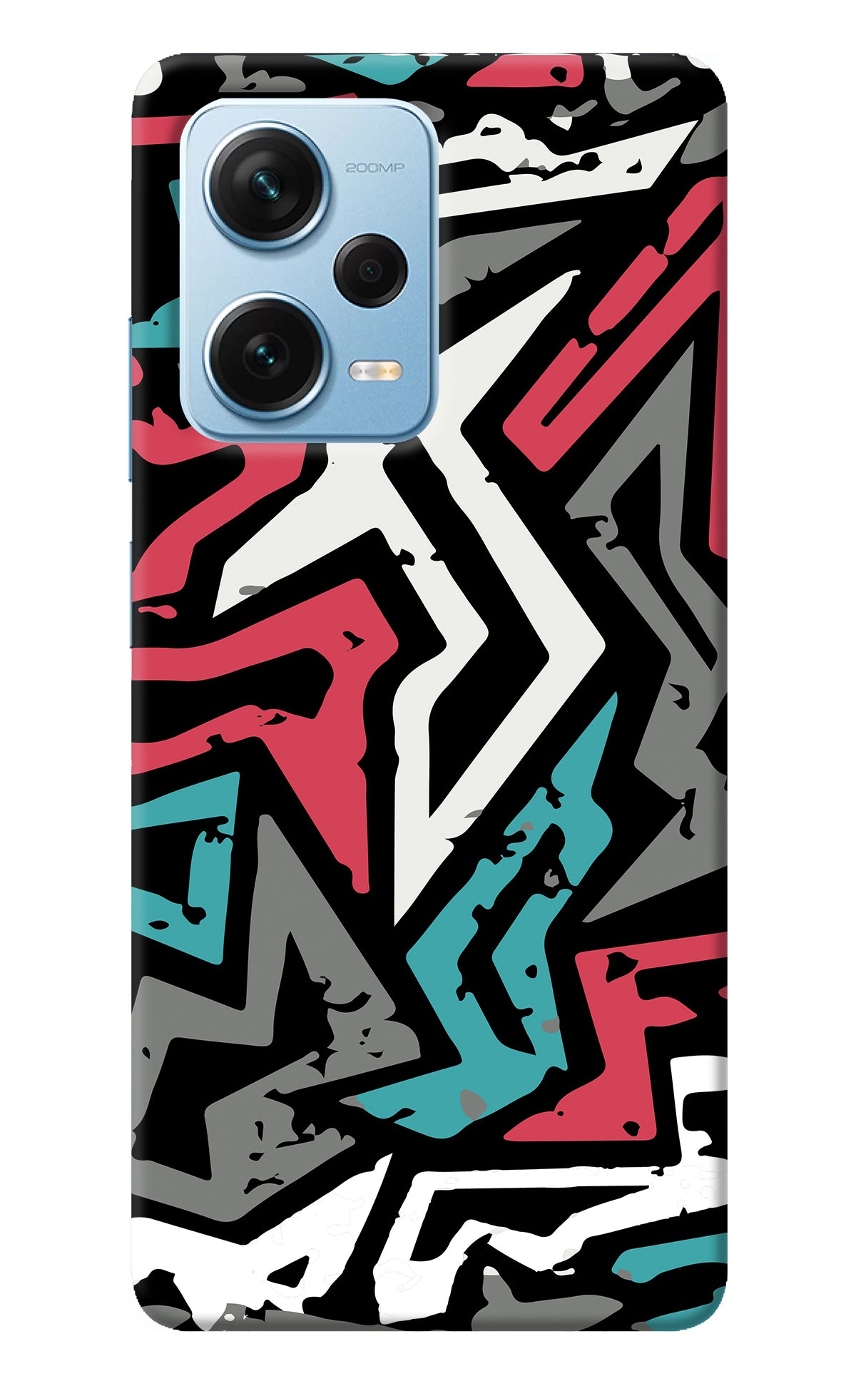 Geometric Graffiti Redmi Note 12 Pro+ 5G Back Cover