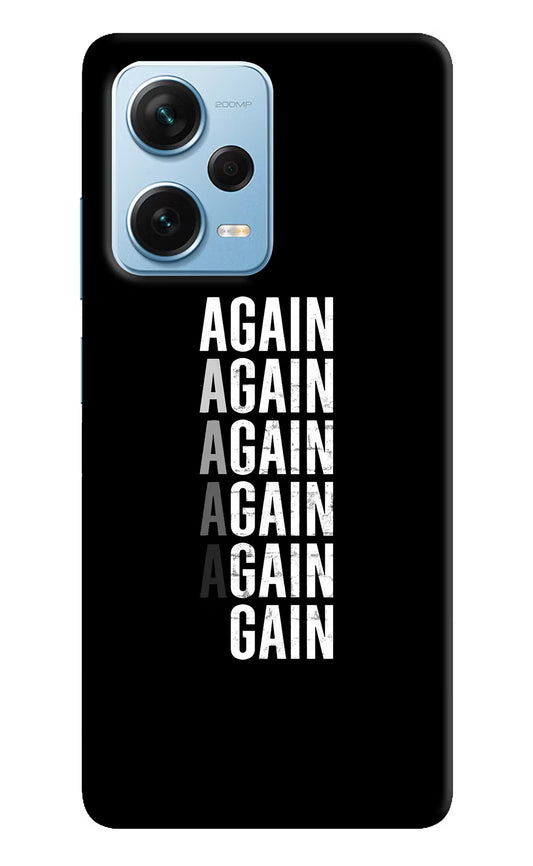 Again Again Gain Redmi Note 12 Pro+ 5G Hard Case Back Cover by Casekaro