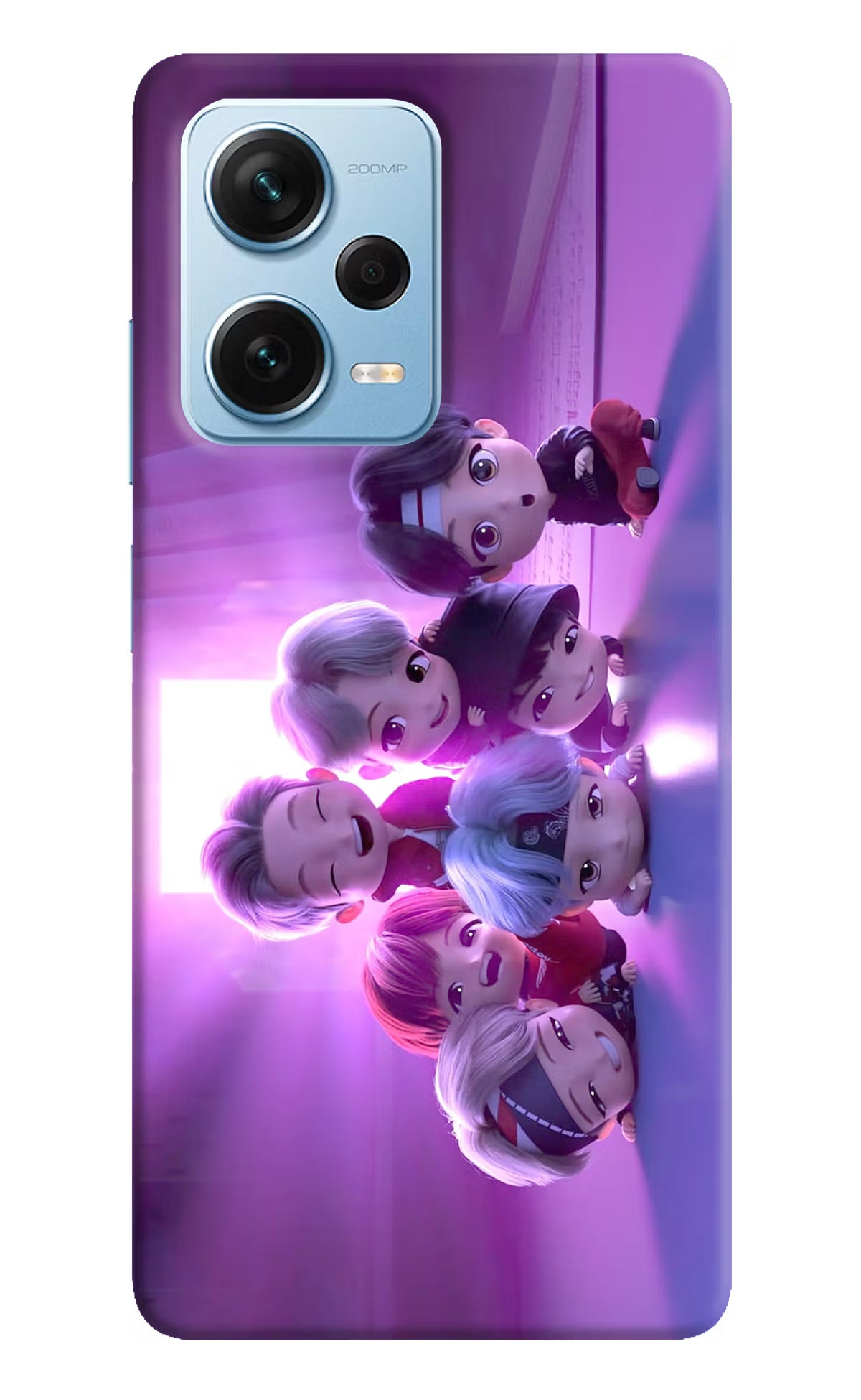 BTS Chibi Redmi Note 12 Pro+ 5G Hard Case Back Cover by Casekaro